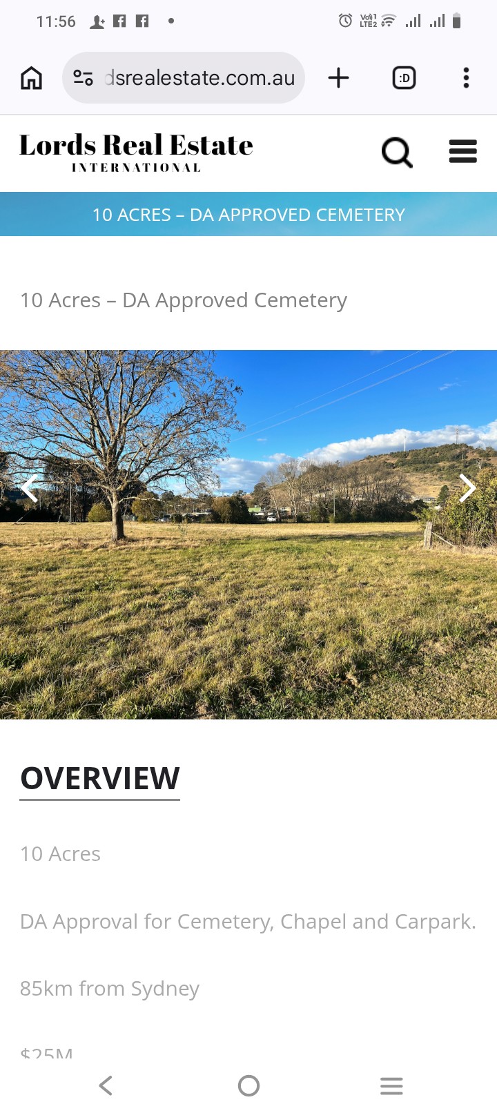 For sale cemetery lot 